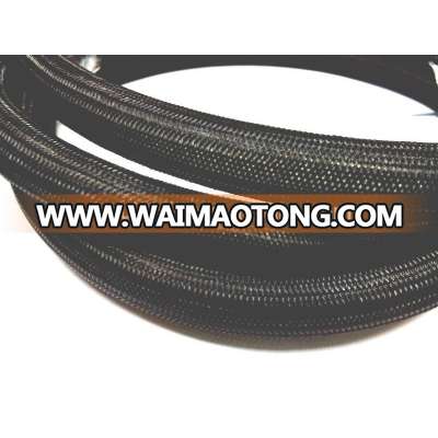 Black Fabric PET Braided Cable Sleeving